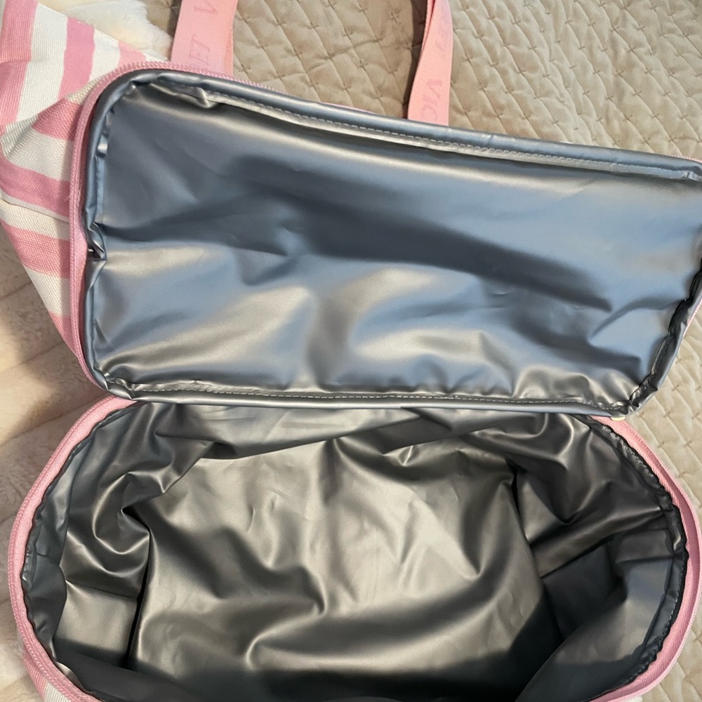 Victoria's Secret Pink and White Striped Tote new without tags - Picture 8 of 11